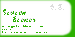 vivien biener business card